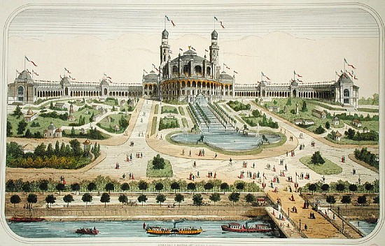 The Palais du Trocadero at the Exposition Universelle in Paris in 1878 a Scuola Francese