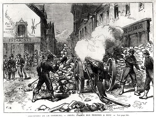 The Paris Commune: A Barricade at Issy, May 2nd 1871 a Scuola Francese