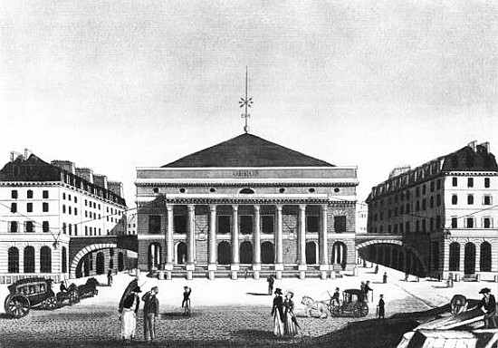 The Theatre de l''Odeon, c.1830 a Scuola Francese