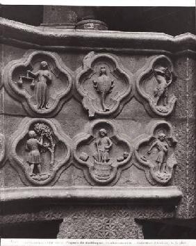Quatrefoils with the Signs of the Zodiac and the Labours of the Year, from the Cathedral of Notre-Da