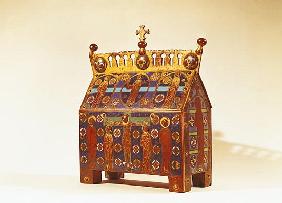 Reliquary chest, 12th-13th century (metal & enamel)