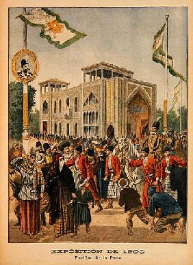 The Persian Pavilion at the Universal Exhibition of 1900, Paris, illustration from ''Le Petit Journa