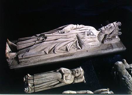 Tombs of Robert II (c.970-1031) 'the Pious' and Jean I (b & d 1316) the Posthumous a Scuola Francese