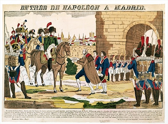 Triumphant Entry of the French into Madrid, 4th December 1808 a Scuola Francese