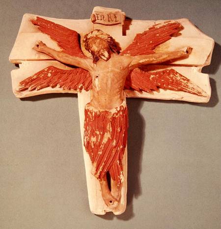 Winged Christ on the Cross a Scuola Francese