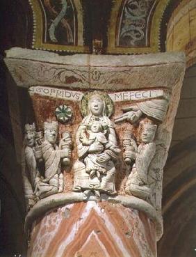 The Adoration of the Magi, column capital (stone)
