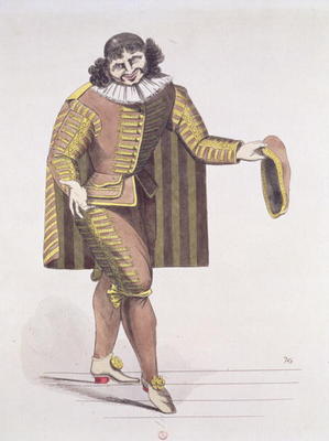 Sganarelle in 'L'Ecole des Maris' by Moliere, premiered 24th June 1661 at the Palais-Royal Theatre, a French School, (17th century)
