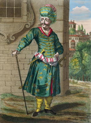 The Persian, from the 'Recueil d'Estampes sur les Costumes du Levant', engraved by Gerard Jean Bapti a French School, (18th century)