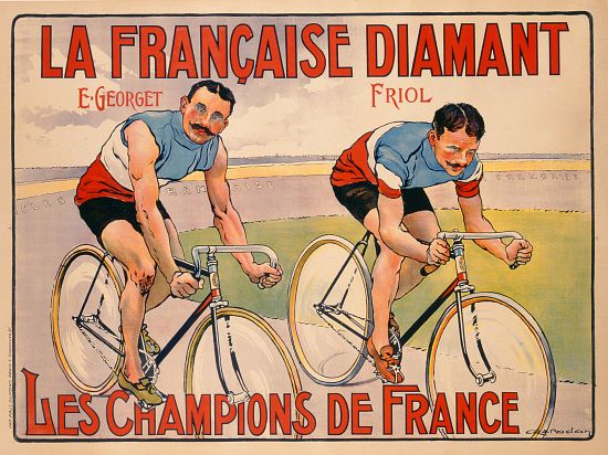 Poster advertising 'La Francaise Diamant' a French School, (20th century)