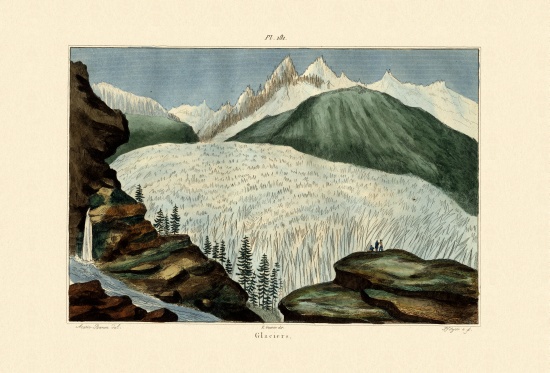 Glaciers a French School, (19th century)