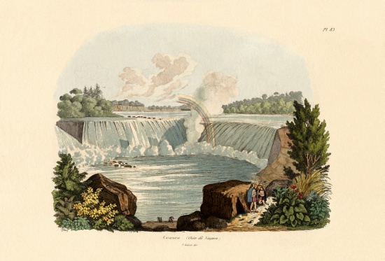 Niagara Falls a French School, (19th century)