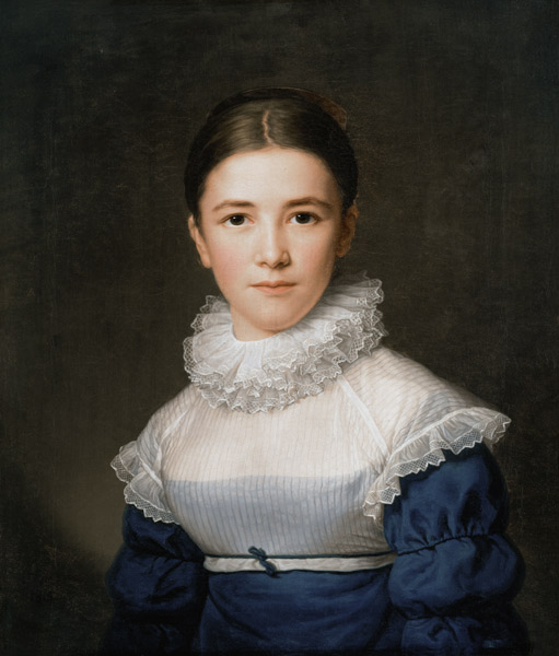 Portrait of Lina Groger, the foster daughter of the Artist a Friedrich Carl Groger