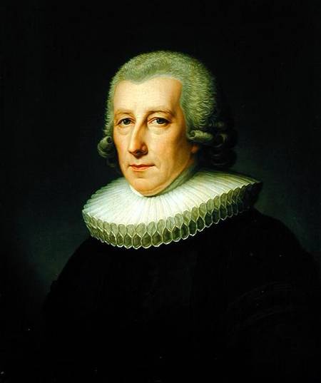 Portrait of Pastor Johann Bernhard Klefeker a Friedrich Carl Groger