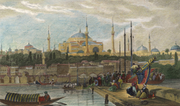 Constaninople, Hagia Sophia c. 1840 a Friedrich Geißler