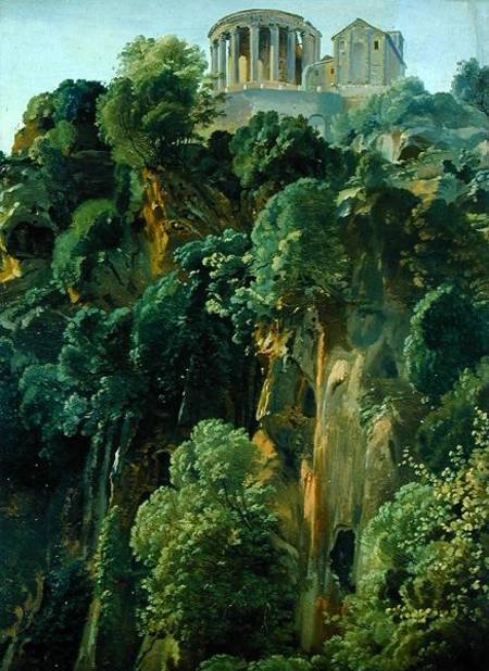 The Temple of Vesta and the Sibyls at Tivoli a Friedrich Nerly