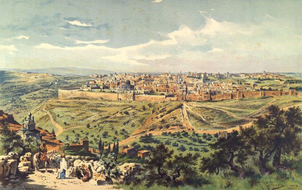 View of Jerusalem a Friedrich Perlberg