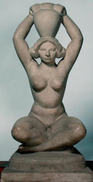 Jug Bearer, 1912 (stone)  a Friedrich Wield
