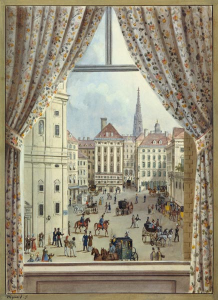 View of the Freyung, Vienna a Friedrich Wigand