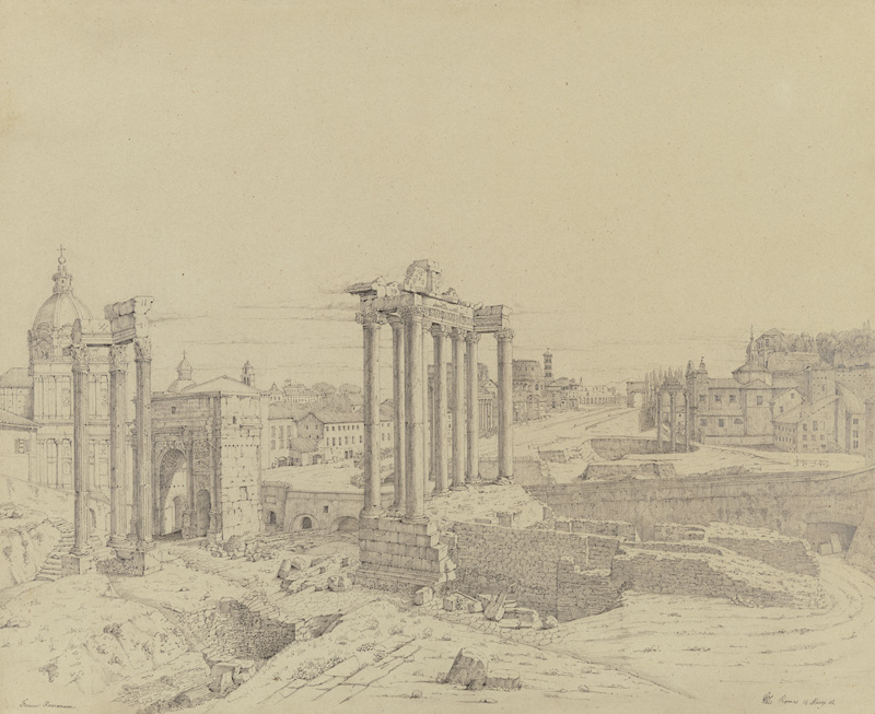 The Forum Romanum a Friedrich Wilhelm Ludwig