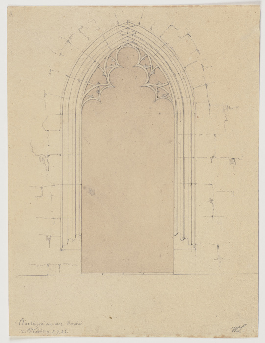 Chorportal der Stadtkirche Unserer Lieben Frau (?) in Friedberg a Friedrich Wilhelm Ludwig