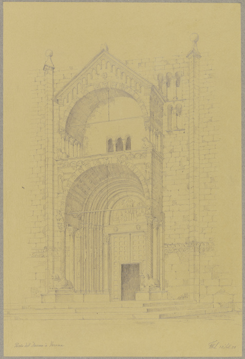 Protiro des Domes S. Maria Assunta in Verona a Friedrich Wilhelm Ludwig