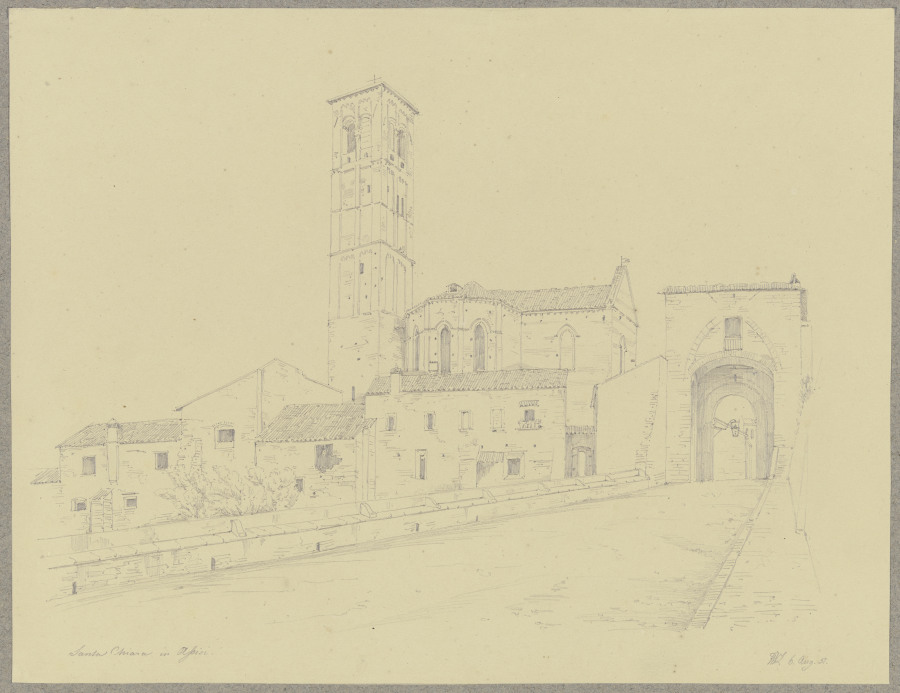 Saint Chiara in Assisi a Friedrich Wilhelm Ludwig