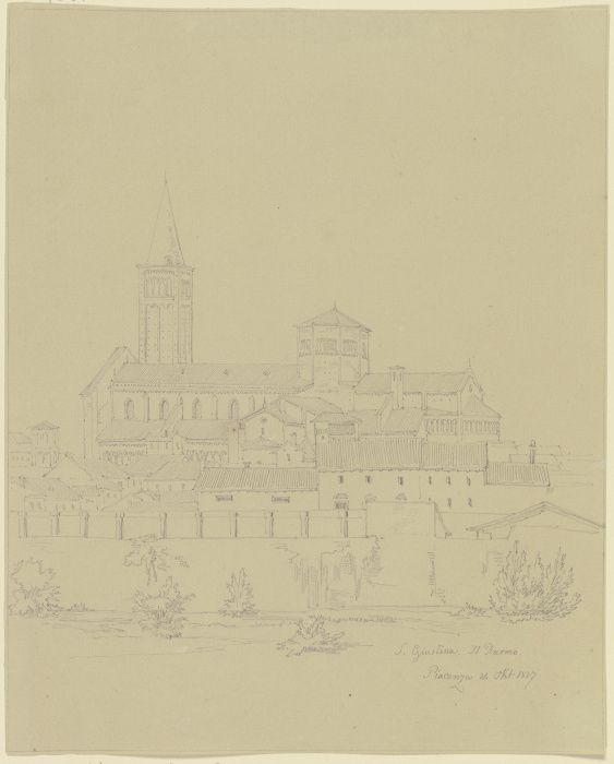 Der Dom S. Maria Assunta und S. Giustina in Piacenza a Friedrich Maximilian Hessemer