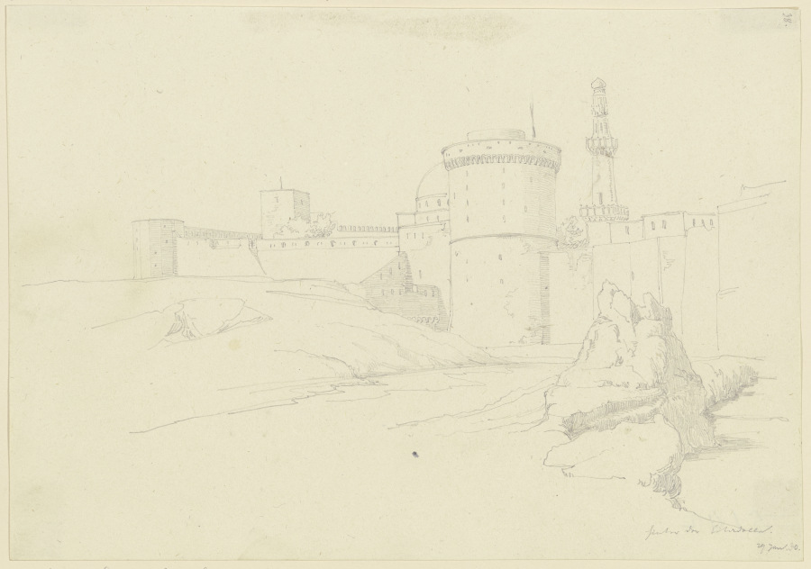 Die Zitadelle von Salah ad-Din in Kairo a Friedrich Maximilian Hessemer
