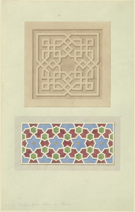 Geometrical pattern a Friedrich Maximilian Hessemer