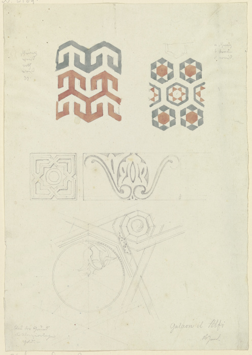 Geometrische und vegetabile Muster a Friedrich Maximilian Hessemer