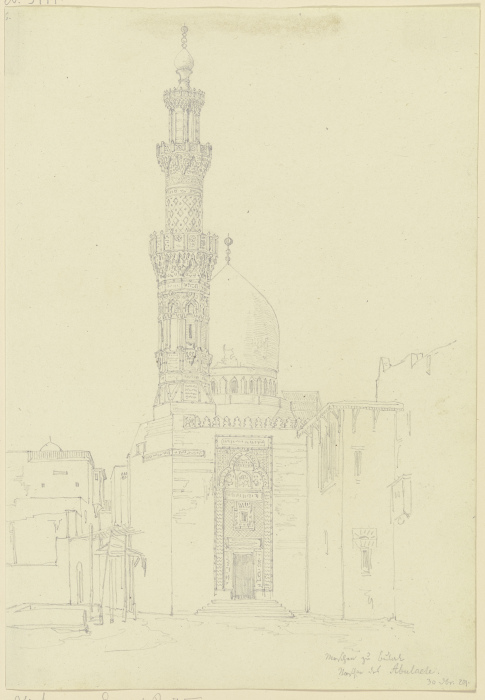 Moschee des Sultan Abu el-ʿIlā in Būlāq a Friedrich Maximilian Hessemer