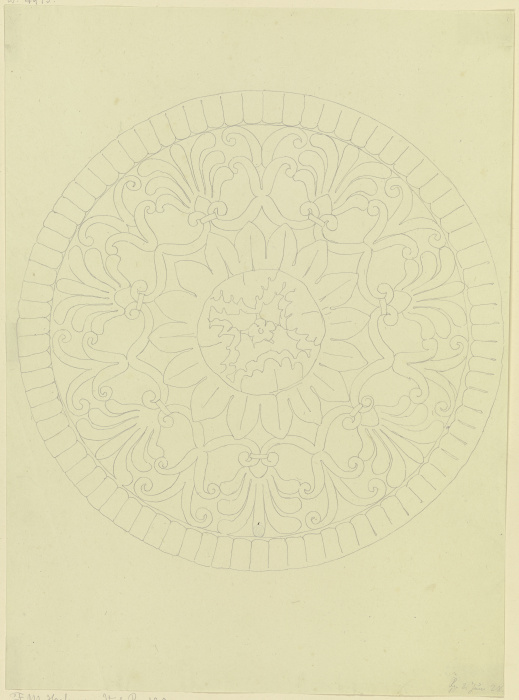 Ornamental disk a Friedrich Maximilian Hessemer