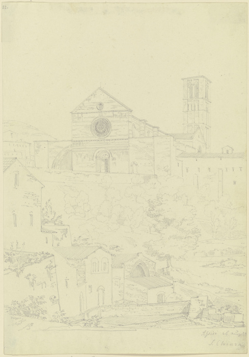Saint Chiara in Assisi a Friedrich Maximilian Hessemer