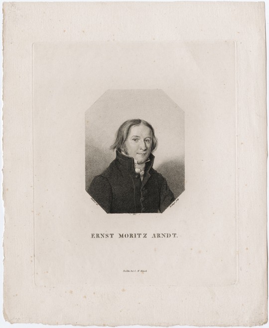 Portrait of Ernst Moritz Arndt a Friedrich Wilhelm Bollinger