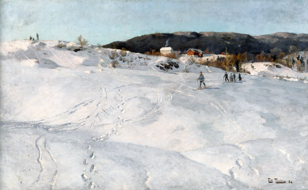 A Winter's Day in Norway a Frits Thaulow