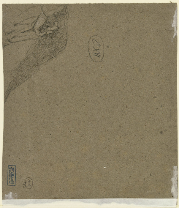 Sitzende Figur, mit in die Hüfte gestemmter Linken (Fragment) a Fritz Boehle