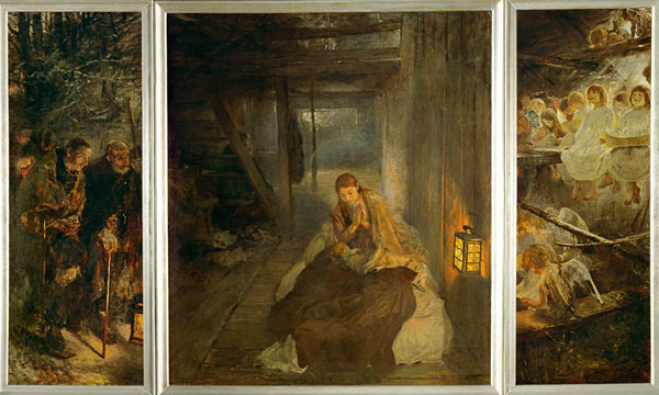 The sacred night (triptych) a Fritz von Uhde