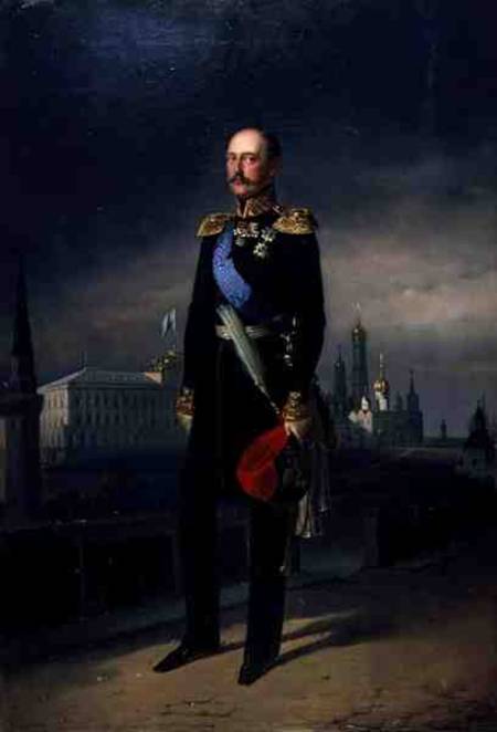 Portrait of Emperor Alexander II (1818-81) a G. Botmann
