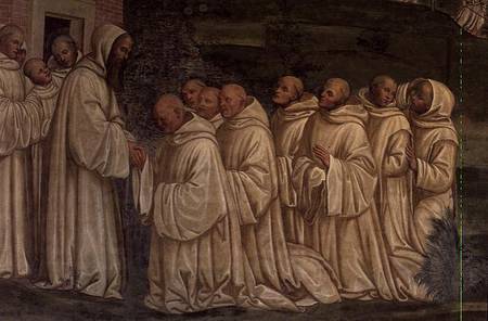 Benedictine Monks, from the Life of St. Benedict a G. Signorelli