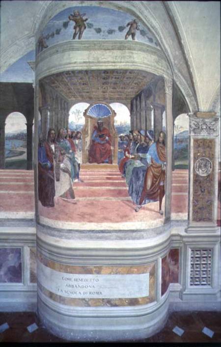 The Life of St. Benedict (fresco) (detail) a G. Signorelli