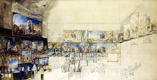 The Salon of 1765 a Gabriel de Saint-Aubin