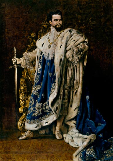 Ludwig II (1845-86) a Gabriel Schachinger