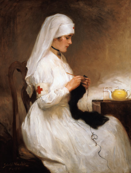Portrait of a Nurse from the Red Cross a Gabriel Emile Niscolet