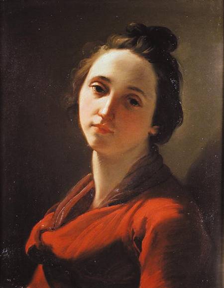 Portrait of Giovanna Spisani, the artist's wife a Gaetano Gandolfi