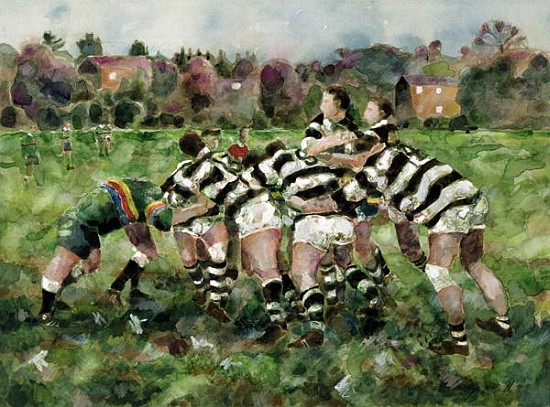 A Rugby Match, 1989  a Gareth Lloyd  Ball
