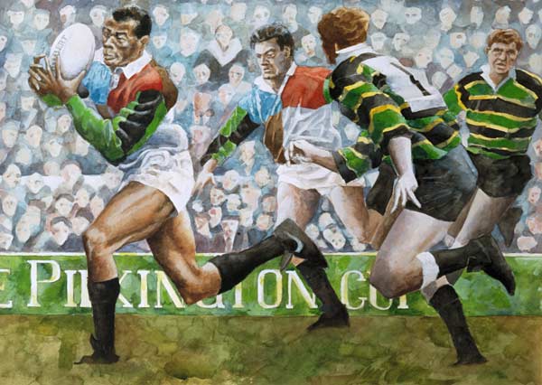 Rugby Match: Harlequins v Northampton, 1992 (w/c)  a Gareth Lloyd  Ball