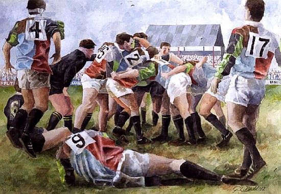 Rugby Match: Harlequins v Wasps, 1992 (w/c)  a Gareth Lloyd  Ball