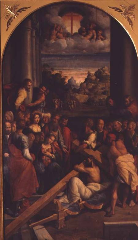 The Carrying of the Cross (altarpiece) a Garofalo