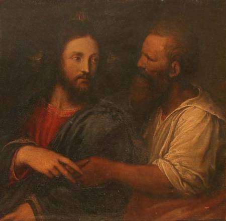 Christ with the Tribute Money (panel) a Garofalo