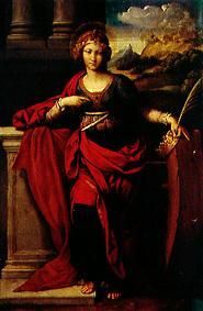Saint Katharina of Alexandria. a Garofalo
